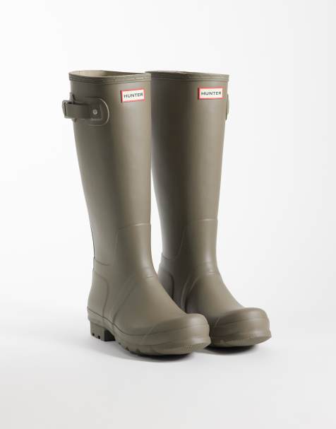 Hunter Original tall gumboots in kettle - view 1