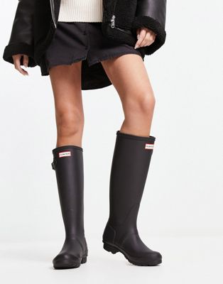 Hunter Original tall wellington boots in black  - ASOS Price Checker