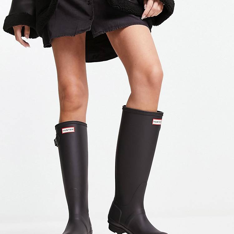 Kust stil Wereldrecord Guinness Book Hunter Original tall wellington boots in black | ASOS