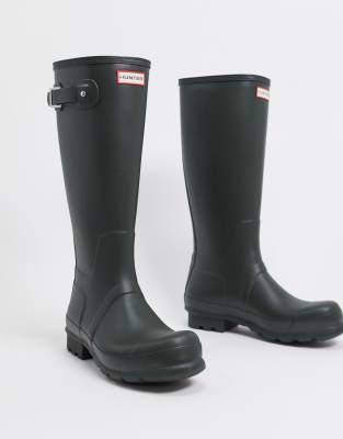 hunter green wellington boots