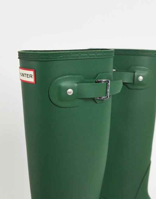 Forest green hunter boots hotsell