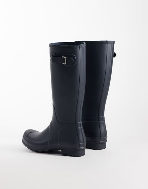 Hunter Original tall wellington boots in navy, 4 of 4