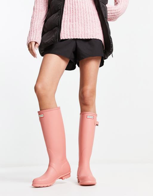 Pink hunter hotsell ankle boots