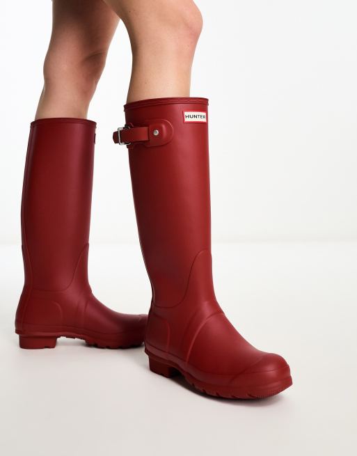 Hunter boots deals red