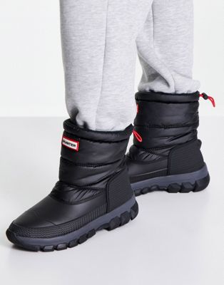 Hunter Original insulated short snow boot in black