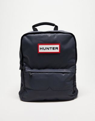 Hunter Original Zip Nylon Backpack in Navy - ASOS Price Checker