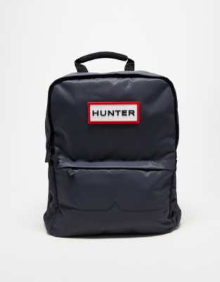 Hunter Original Zip Nylon Backpack in Navy - ASOS Price Checker