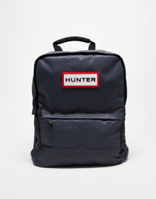 Hunter Original Zip Nylon Backpack in Navy