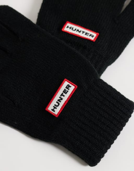 Hunter Originals guantes de punto negros, 2 de 3