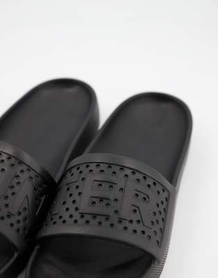 hunter sliders black