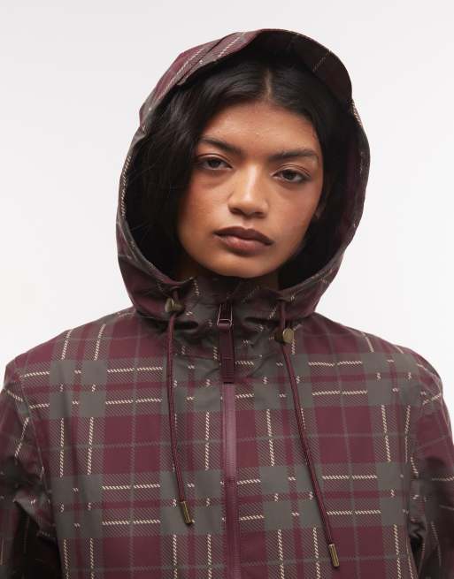 Hunter Originals tartan raincoat jacket in red, 2 of 4