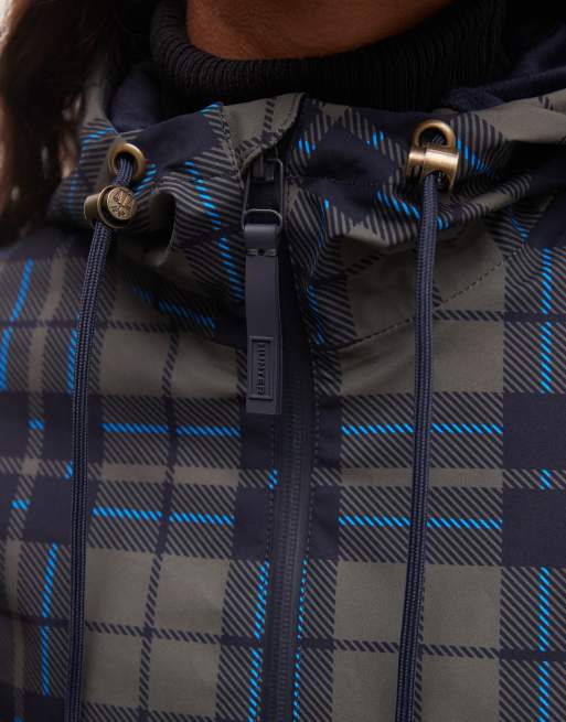 Hunter Originals tartanregnjacka i Navy, 2 av 4