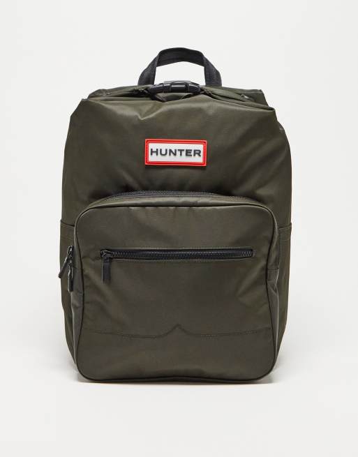 Hunter - Pioneer - Rugzak van nylon met grote gesp aan de bovenkant in kaki