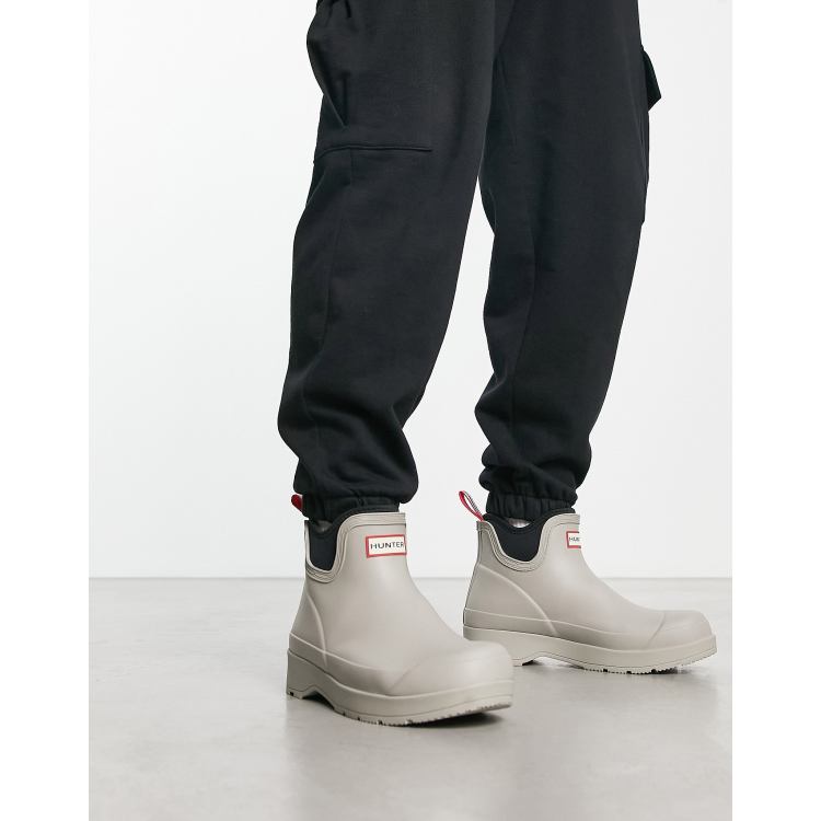 Hunter play chelsea neoprene boots in grey