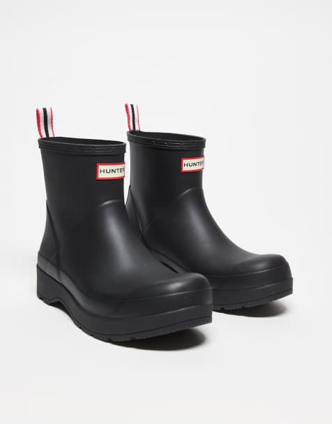Hunter – Play – Stiefel in Schwarz mit kurzem Schaft - view 1