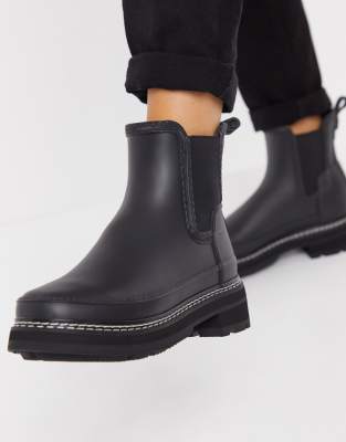 hunter refined chelsea boots