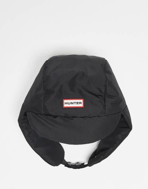 Hunter ripstop trapper hat in black - view 1