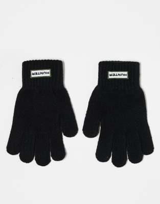 Hunter - Schwarze Unisex-Handschuhe