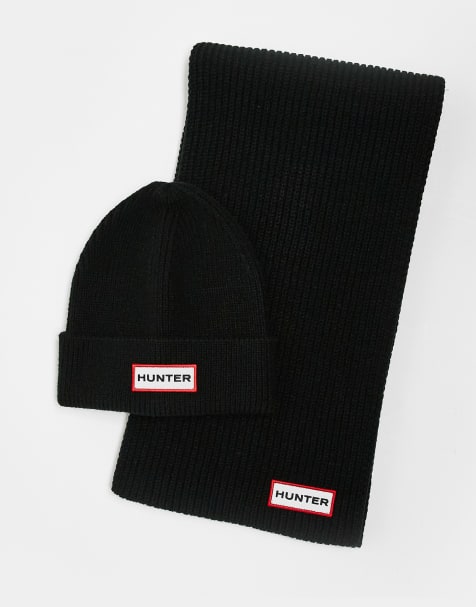 Hunter - Set unisex con berretto e sciarpa nero - view 1