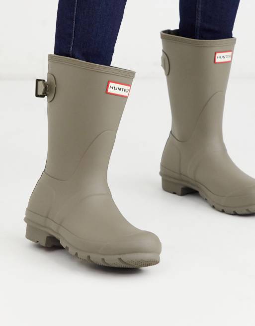 beige hunter wellies