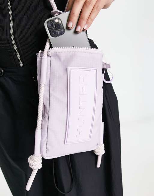 Hunter travel ripstop phone pouch in lilac