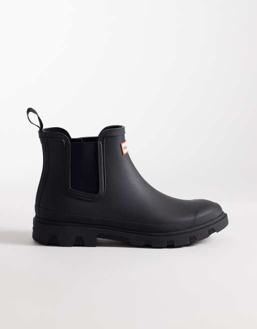 Hunter - Unisex - Downpour - Sorte Chelsea-støvler, 2 af 5