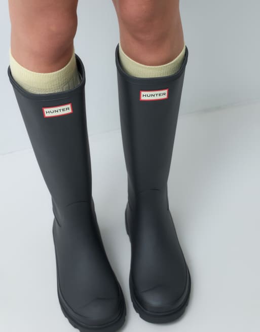Hunter - Unisex Downpour - Sorte høje gummistøvler, 2 af 4