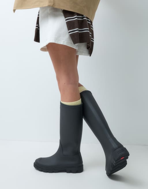 Hunter - Unisex Downpour - Sorte høje gummistøvler, 4 af 4