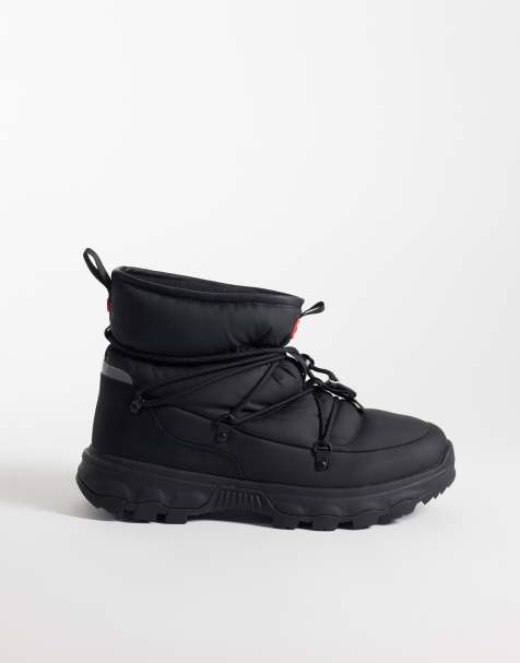 Hunter Unisex Elements puffer lace up shoes in black - view 1
