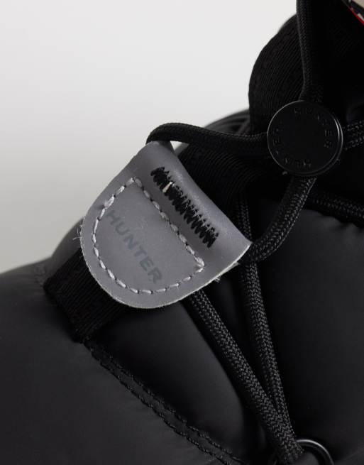 Hunter unisex Elements puffer skor med snörning i svart, 4 av 4
