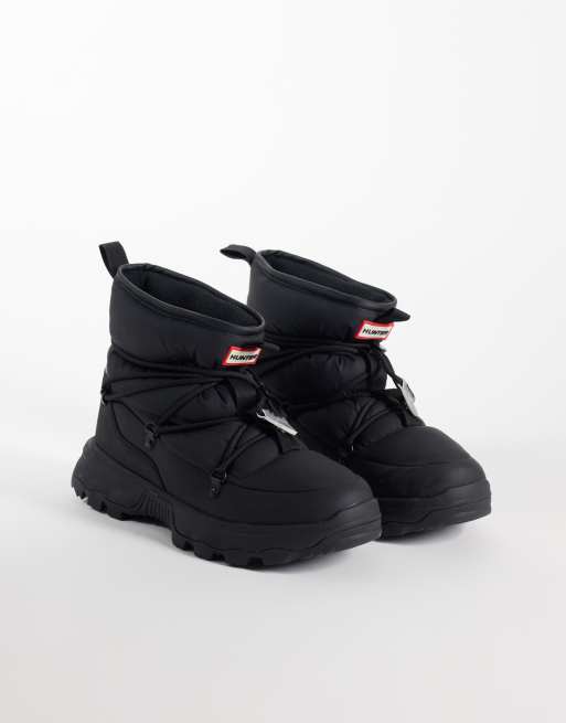 Hunter unisex Elements puffer veterschoenen in zwart, 2 van 4