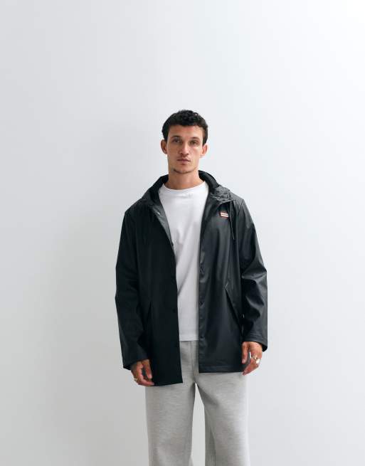 Hunter unisex giacca impermeabile nera, 5 di 5
