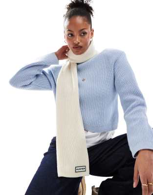 Hunter Hunter unisex scarf in stone-Neutral