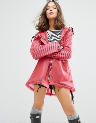 Asos hunter hot sale raincoat