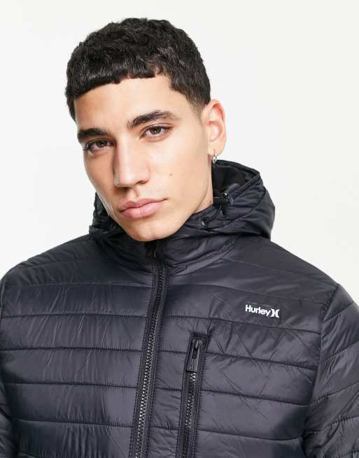 Hurley Balsam packable jacket in black | ASOS