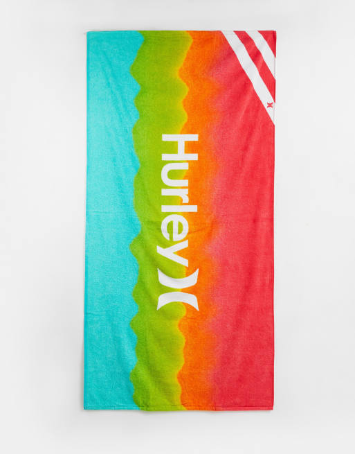 Hurley Beach tie dye towel in multi | ASOS