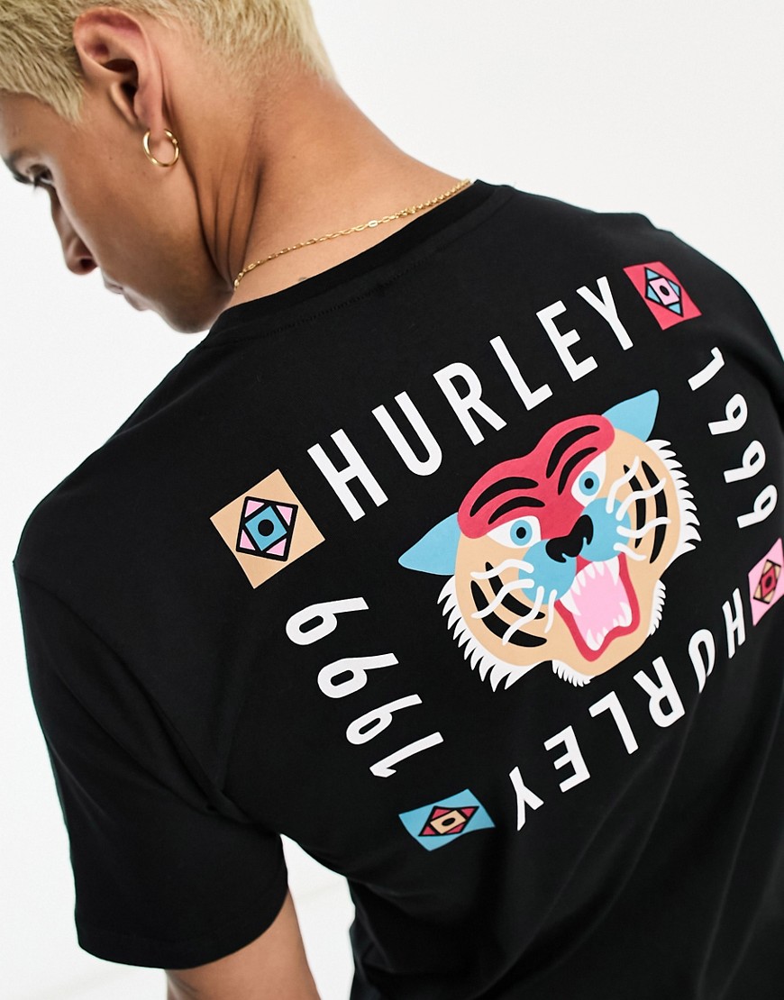 Hurley bengal t-shirt in black