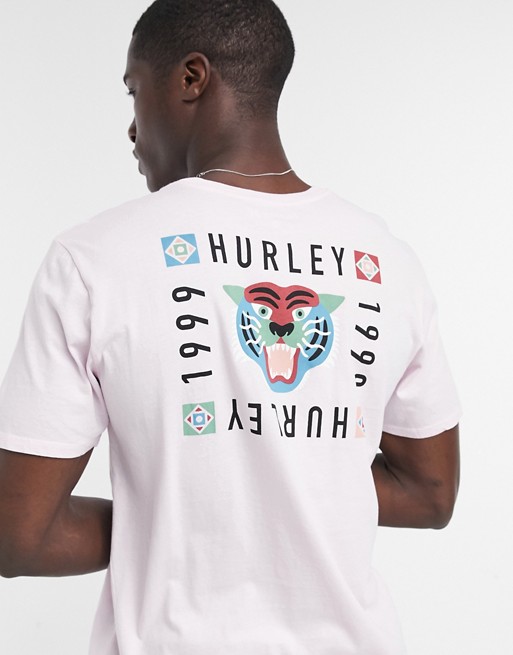 Hurley Bengal t-shirt in pink