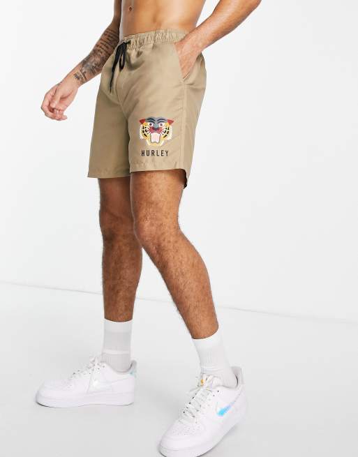 Hurley - Bengal - Volley-surfshort in beige
