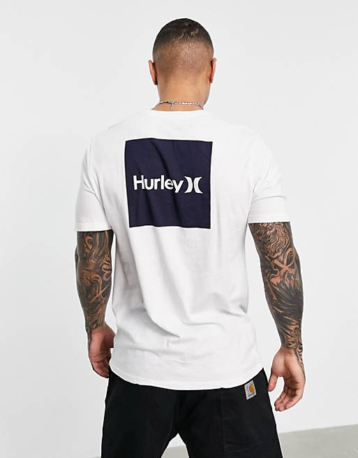 T-Shirts & Vests Hurley Boxed solid t-shirt in white 