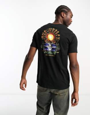Hurley Hurley burning sun t-shirt in black