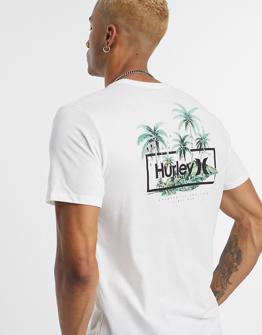 Hurley Chillaxing t-shirt in white