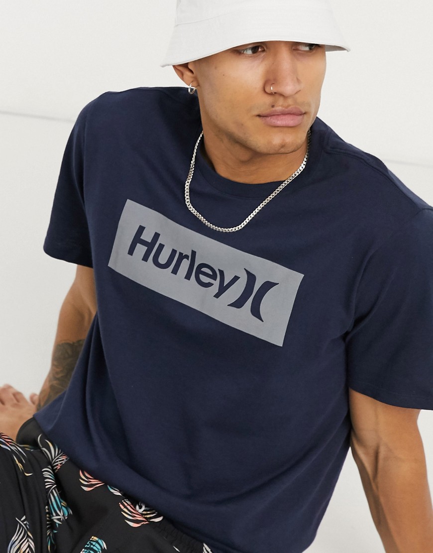 Hurley – Core – One and Only – Grå t-shirt med fyrkantig logga