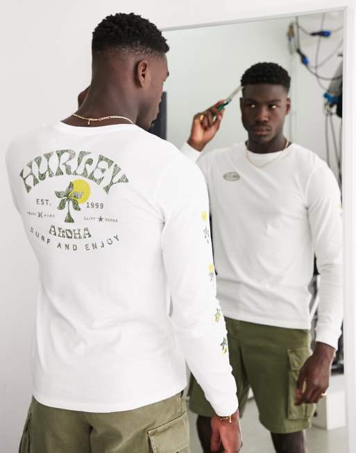 Hurley - Country - T-shirt met lange mouwen in wit