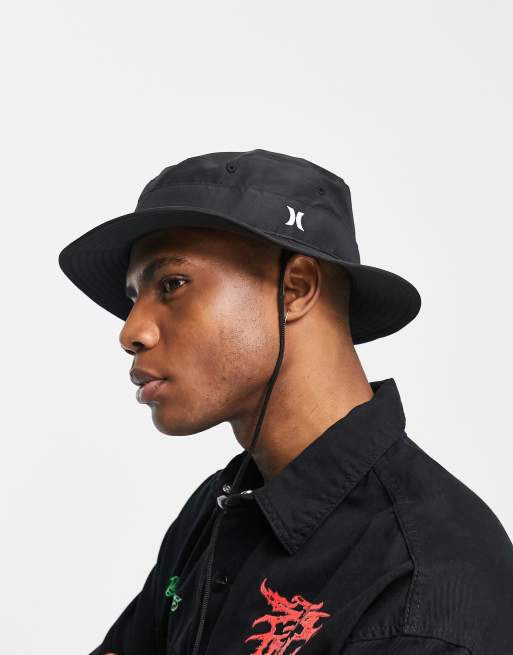 Hurley – Czarny kapelusz typu bucket z małym logo