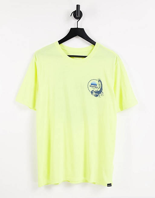Hurley Drop short sleeve t-shirt in yellow