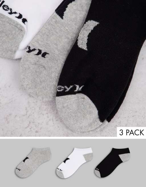Hurley - Icon - Confezione da 3 paia di calzini sportivi multicolore