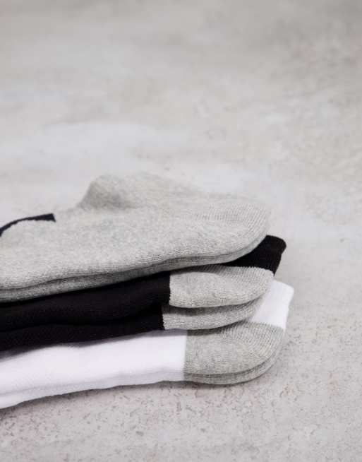 Hurley - Icon - Confezione da 3 paia di calzini sportivi multicolore, 3 di 4