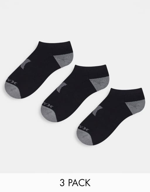 Hurley – Icon – Sneakersocken in Schwarz