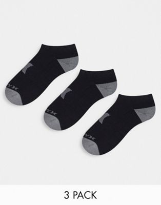Hurley Icon trainer socks in black